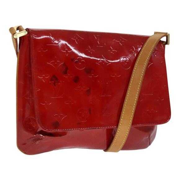 LOUIS VUITTON Monogram Vernis Thompson Street Bag Red M91094 - Picture 1 of 12